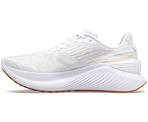 Saucony Men's Endorphin Shift 3 Running Shoe, White/Gum, 8.5 Medium