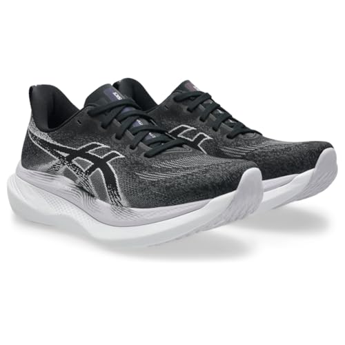 ASICS Women's GLIDERIDE MAX 2 Running Shoes, 8, Black/Lilac HINT