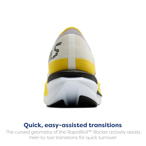 Brooks Women’s Hyperion Max 4 Neutral Running Shoe - White/Cyber Yellow/Black - 6.5 Medium