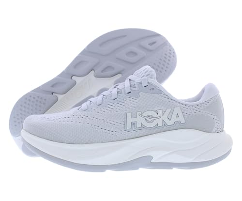 HOKA Rincon 4 Womens Shoes Size 6.5, Color: Stardust/Cosmic Grey