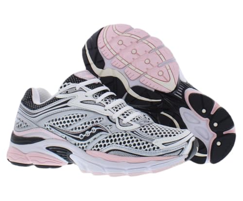 Saucony ProGrid Omni 9 Unisex Shoes Size 6.5, Color: Silver/Pink-Silver