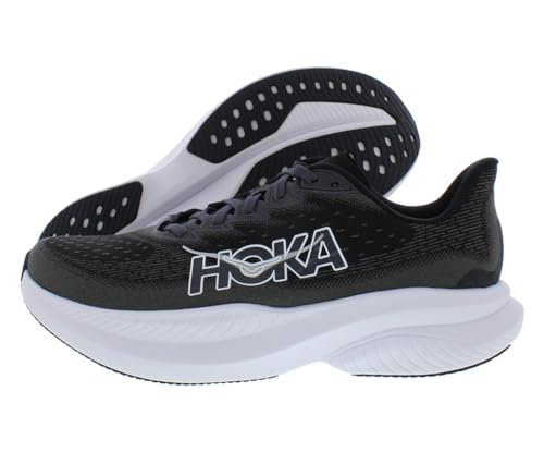HOKA ONE ONE Mach 6 Wide Mens Shoes Size 11, Color: Black/White