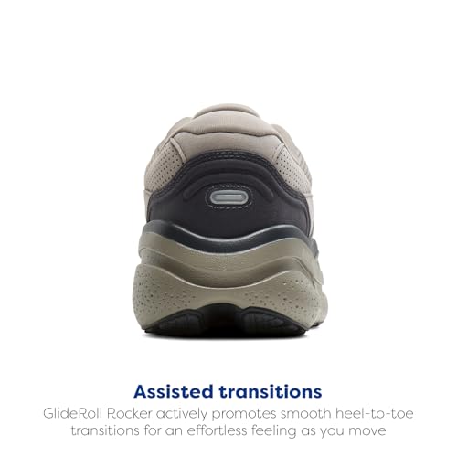 Brooks Men’s Ghost Max Suede/Leather Neutral Running & Walking Shoe - Rockridge/Ebony - 10 Medium