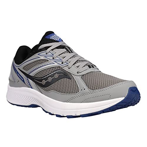 Saucony Men's Cohesion 14 Running Shoe, Alloy/Black/SEA, 11.5 Medium