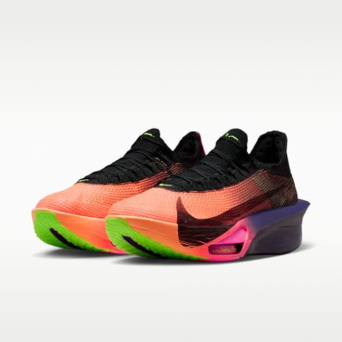Nike Alphafly 3 Glam Men's Road Racing Shoes (Orange Pulse/Purple Dynasty/Electric Green/Black) Size 7