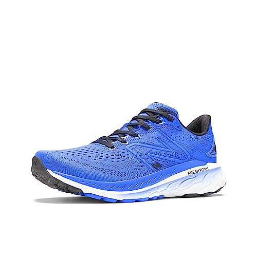 New Balance Men's Fresh Foam 860 V13 Running Shoe, Cobalt/Black, 8.5 Medium