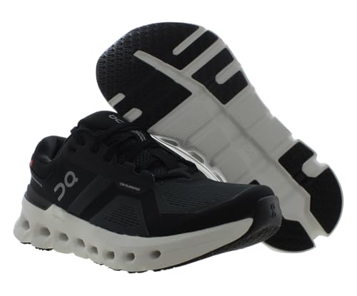 On Cloudrunner 2 Wide Womens Shoes Size 8, Color: Eclipse/Black-Black