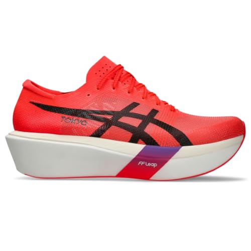 ASICS Unisex METASPEED Sky Tokyo Running Shoes, 8.5M / 10W, Flash RED/Black