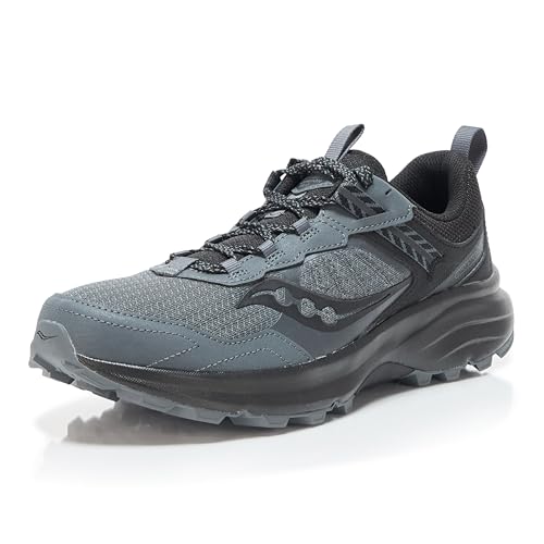 Saucony Men's Excursion Tr17 Sneaker, Shadow/Black, 9.5