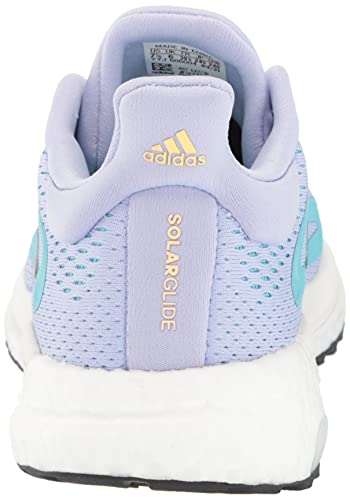 adidas Womens Solar Glide 4 Violet Tone/Silver Metallic/Orange Tint 10