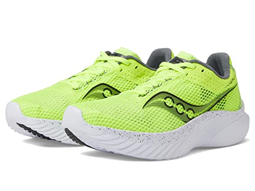 Saucony Women's Kinvara 14 Sneaker, Citron/Black, 6