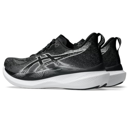 ASICS Men's GLIDERIDE MAX 2 Running Shoes, 10, Black/White