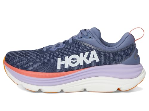 Hoka Women's Gaviota 5 Anchor/Grapefruit 6 Wide - alternate view 4