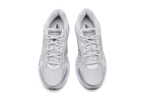 Saucony Unisex Ride Millennium Sneaker, Grey/Silver, 14