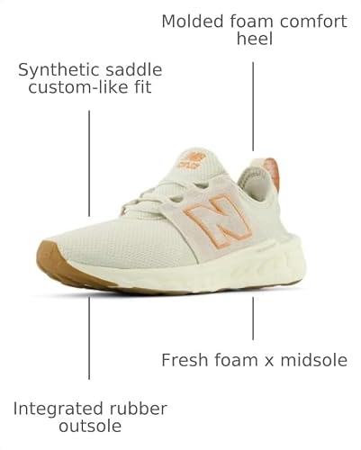 New Balance Women's Fresh Foam X Cruz V3 Running Shoe, Linen/Sea Salt/Copper, 10 M