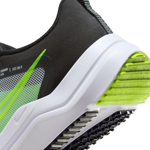 Nike Men's Downshifter 12 Running Shoe, Wolf Grey White Black Volt, 11.5 US