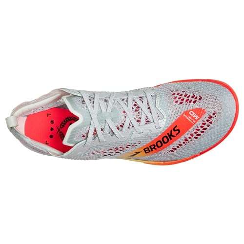 Brooks Unisex Hyperion Elite MD, Mid Distance Track Running Shoe, Men & Women - Illusion Blue/Coral/Orange - 8 Medium