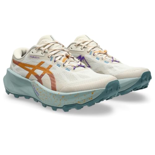 ASICS Women's Trabuco 14 Running Shoes, 9.5, Oatmeal/Sandstorm