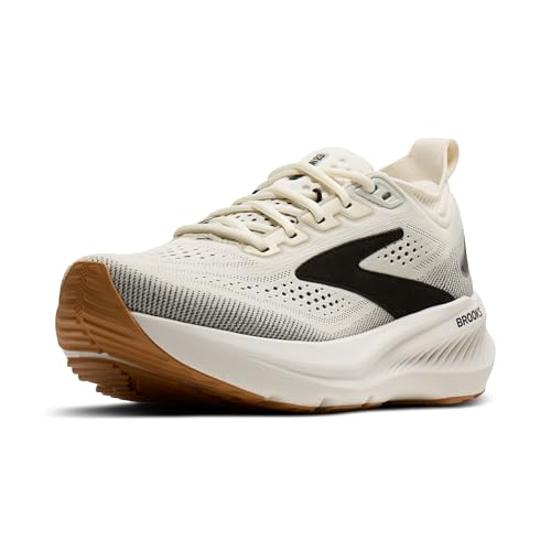 Brooks Women’s Glycerin 23 Neutral Running Shoe - White/Black/Biscuit - 7.5 Medium