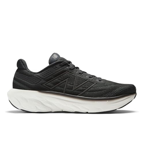 New Balance Men's Fresh Foam X 1080 V13 Running Shoe, Black/White, 10 N