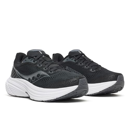 Saucony Women's Endorphin Pro 5 Sneaker, Black/White, 6