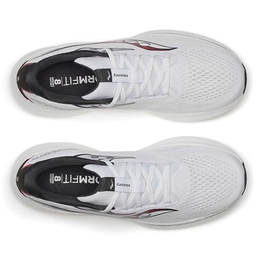Saucony Men's Ride 18, White/Black, 11