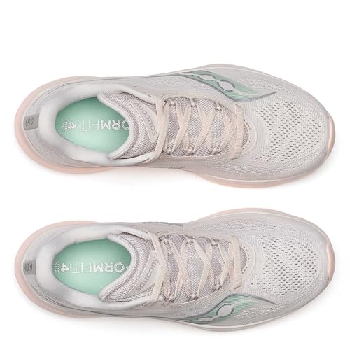 Saucony Women's Kinvara 15 Sneaker, Moon/Jade, 9