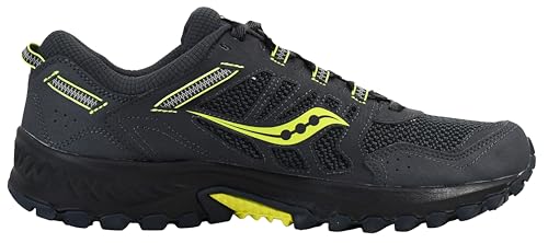 Saucony Men's Versafoam Excursion TR13 Trail Running Shoe, GREY/CITRON, 11 M US