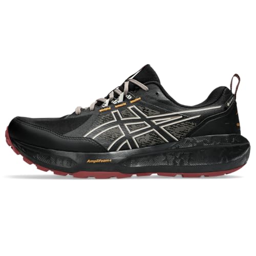 ASICS Men's Gel-Sonoma 8 GTX Running Shoes, 10.5, Black/Brisket RED