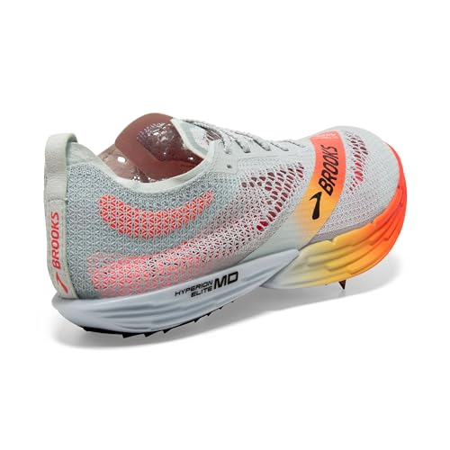 Brooks Unisex Hyperion Elite MD, Mid Distance Track Running Shoe, Men & Women - Illusion Blue/Coral/Orange - 8 Medium