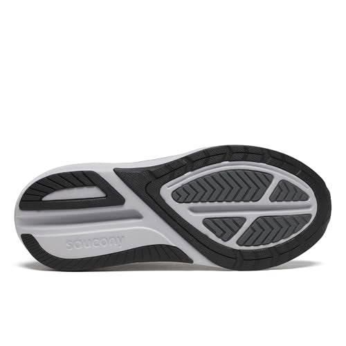 Saucony Men's Echelon 10 Sneaker, Carbon/Black, 9.5 Extra Wide