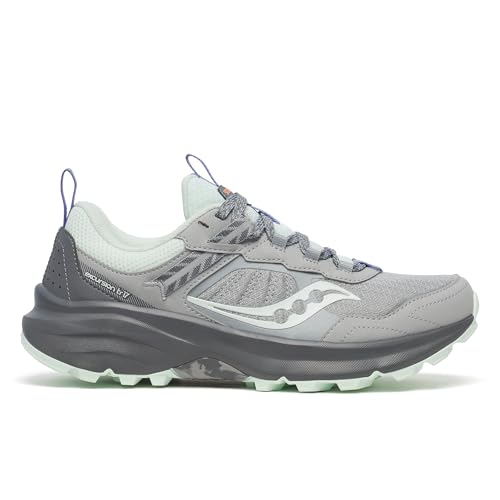 Saucony Women's Excursion Tr17 Sneaker, Fossil/Aqua, 9