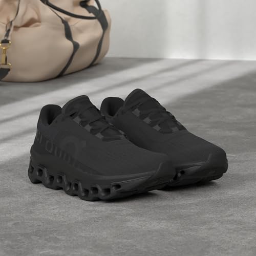 On Men's Cloudmonster Sneakers, All Black, 11.5 Medium US