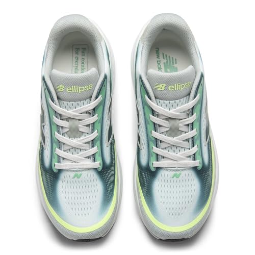 New Balance Women's Ellipse v1 Running Shoe, Deep End/Medusa Green, 8