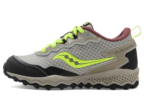 Saucony Peregrine Shield KDZ Sneakers (Little Big Kid), Sand/Black, 6 US Unisex