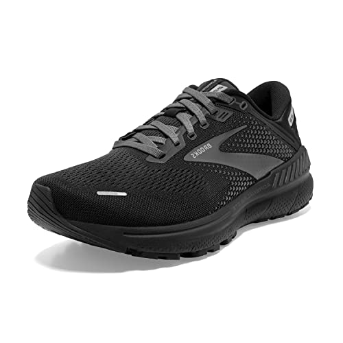 Brooks Adrenaline Gts Women's 22 Lighter Cushion Body Supprt Trainers, Black Black Ebony, 6.5 US