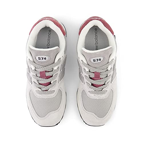 New Balance Kids 574 V1 70s Racing Lace-up Sneaker, RAINCLOUD/Shadow Grey, 2.5 W Little Kid (4-8 Years)