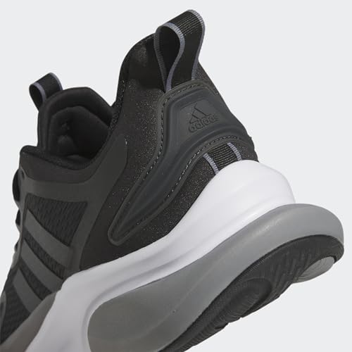 Adidas Men's Alphabounce+ Running Shoe, Black/Carbon/Grey, 12