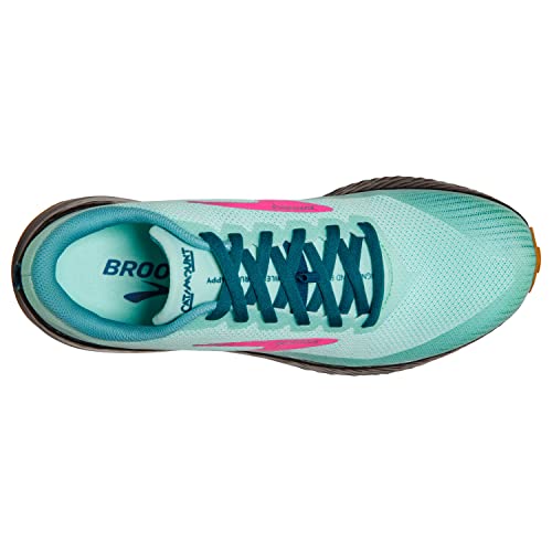 Brooks Catamount Women's Trail Running Shoe - Porcelain/Blue Coral/Pink - 6