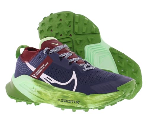 Nike Zegama Women's Trail Running Shoes (DH0625-403, hunder Blue/Chlorophyll/Dark Team Red) Size 8 - alternate view 2