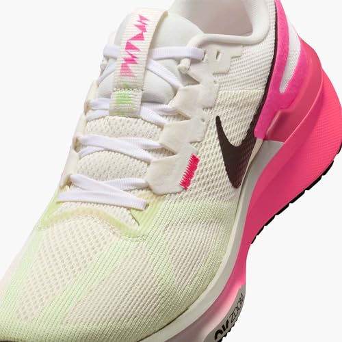Nike Structure 25 Men's Road Running Shoes (IB7451-100, Sail/Hyper Pink/Bright Crimson/Sequoia) Size 11.5