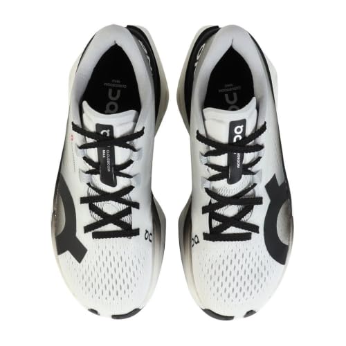 On Cloudboom Max Running Shoes Womens Road, White Black, 8.5