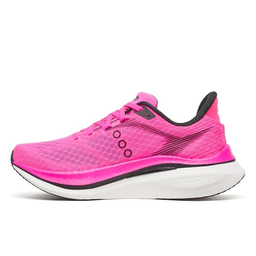 Saucony Women's Endorphin Speed 5 Sneaker, Shock/Black, 8