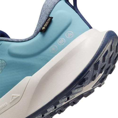 Nike Juniper Trail 2 GTX V2 Mens Running Trainers HM9734 Sneakers Shoes (UK 10.5 US 11.5 EU 45.5, Denim Turquoise Midnight Navy 402)