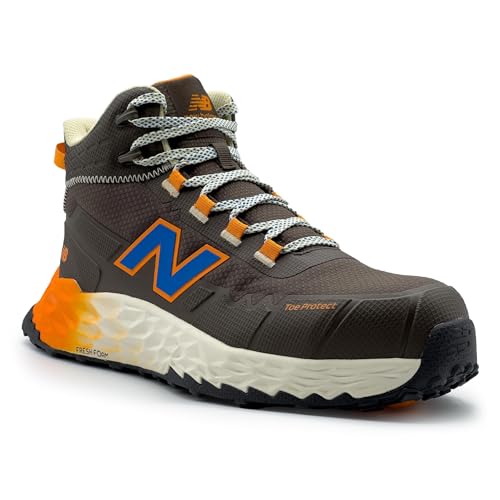 New Balance Fresh Foam Cremorne Composite Toe Safety Shoes for Men - Non Slip in Electrical Hazard - Brown alternate view 11