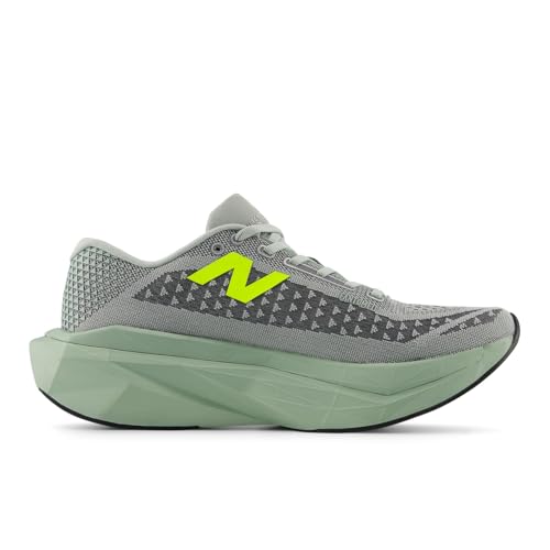 New Balance Men's FuelCell SuperComp Trainer V3 Running Shoe, Mosaic Green/Lone Star Grey, 10