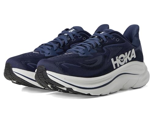 HOKA Mens Clifton 10 Navy/White Size 9 US