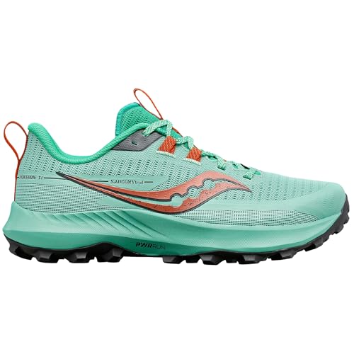 Saucony Women's Peregrine 13 Sneaker, Sprig/Canopy, 6