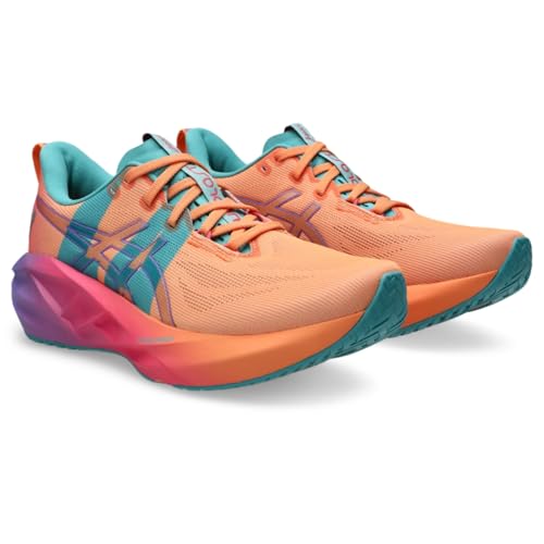 ASICS Unisex NOVABLAST 5 Running Shoes, 12M / 13.5W, Mojave/Amethyst