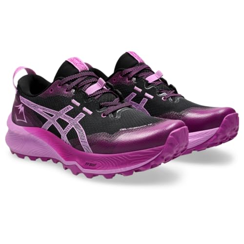 ASICS Women's Gel-Trabuco 12 Running Shoes, 9, Black/Lavender Glow